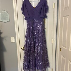 Elegant Purple Evening Gown